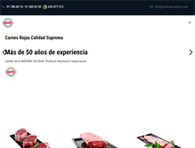 Tablet Screenshot of carnicas-ismael.com